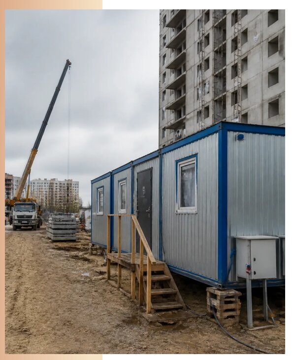 Аренда строительных вагончиков для рабочих в Шатуре